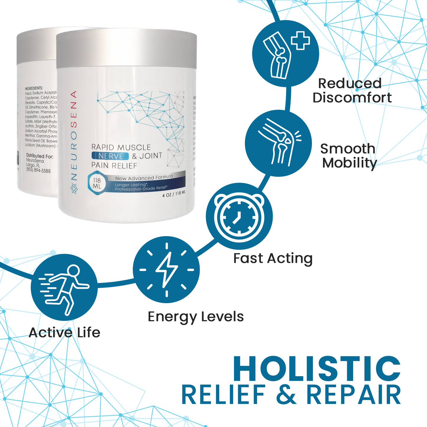 Rapid Relief Cream for Muscle, Joint & Nerve