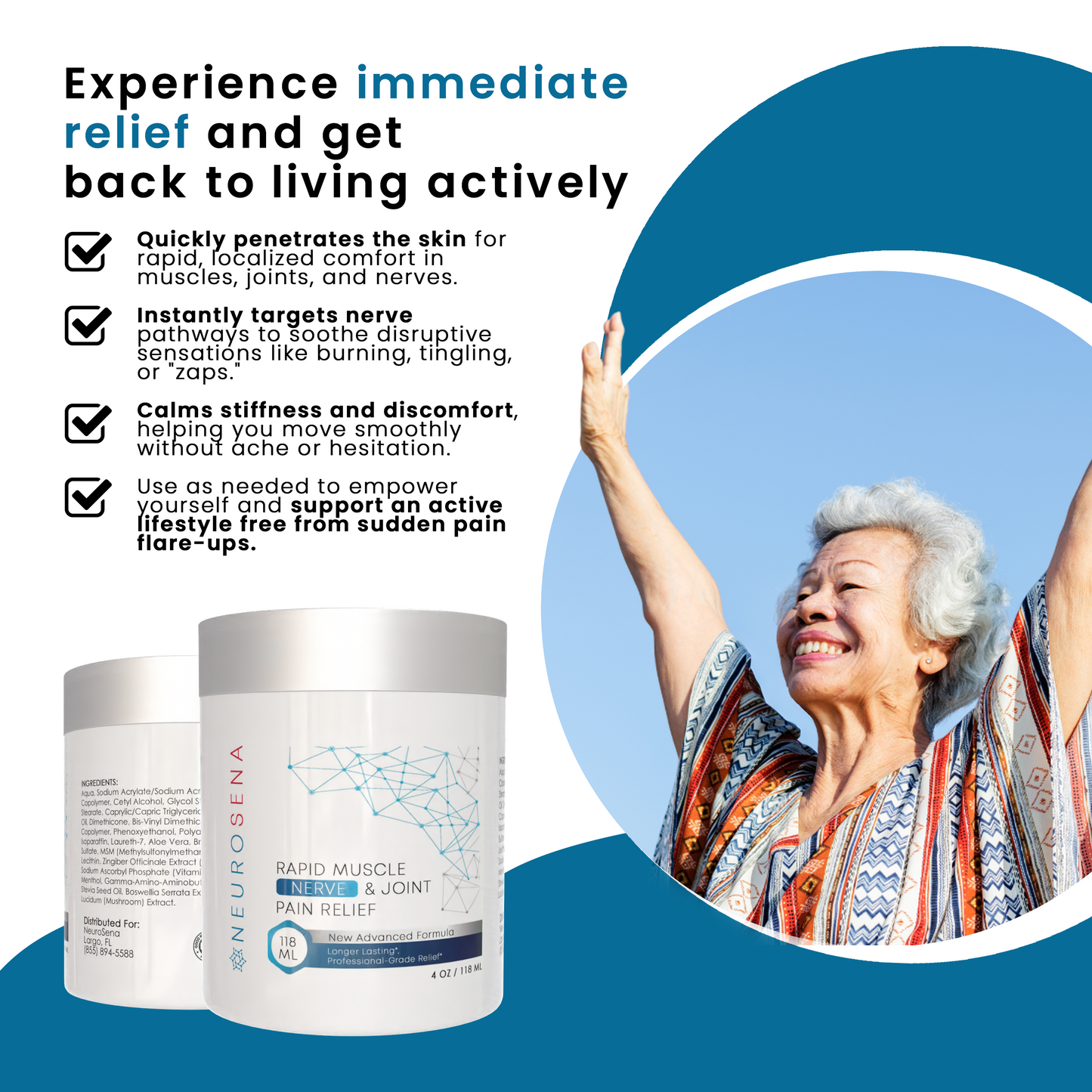 Rapid Relief Cream for Muscle, Joint & Nerve